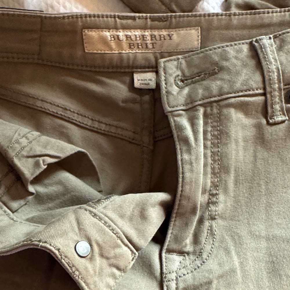 Burberry Brit green low rise Pants